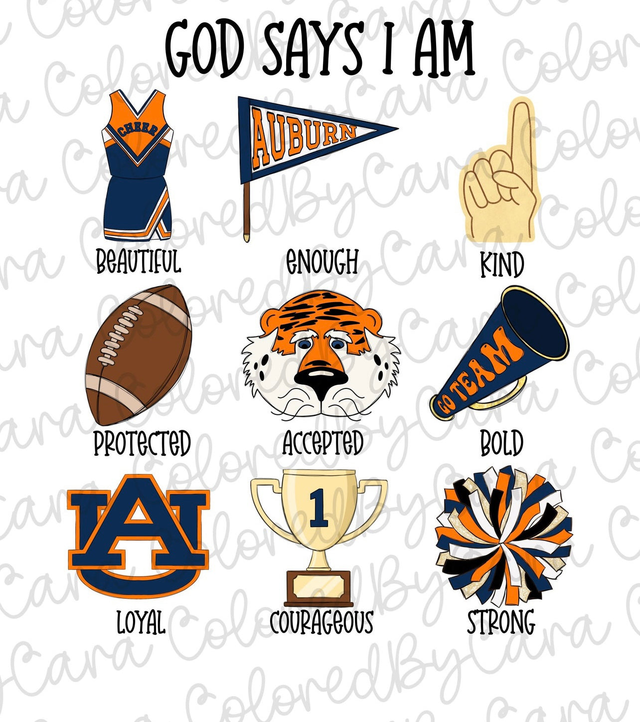 God Says I Am - Girly Auburn