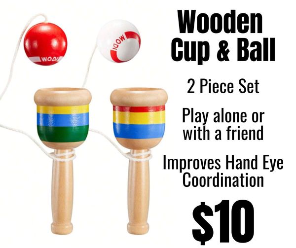 Wooden Cup & Ball (Preorder Only)