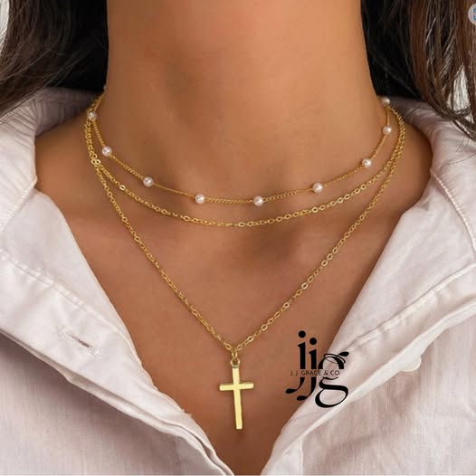 18K Cross Necklace